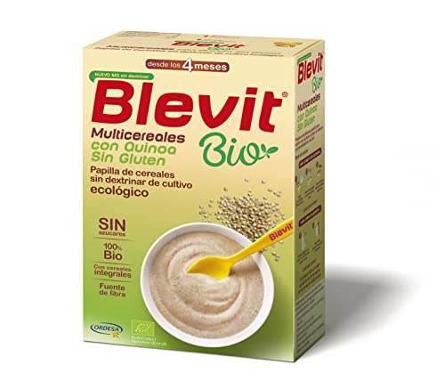 Blevit Bio Multicereales | 250g | Papilla de Cereales para Bebé desde los 5 meses 100% Ecológica - Facilita la digestión - Solo con Cereales Integrales y Sin Azúcares