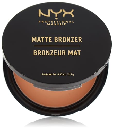 NYX Professional Makeup Polvos bronceadores Matte Bronzer, Polvos compactos, Sin brillos, Fórmula vegana, Tono: Medium