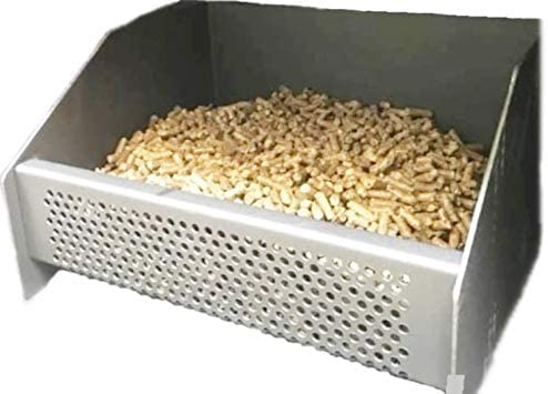 Cesta de pellets, quemador de pellets, quemador de pellets para chimeneas de leña, con medidas 30 x 25 x 17cm Incluye 5kg aproximadamente de pellet. Fabricamos en España. FYSHOP