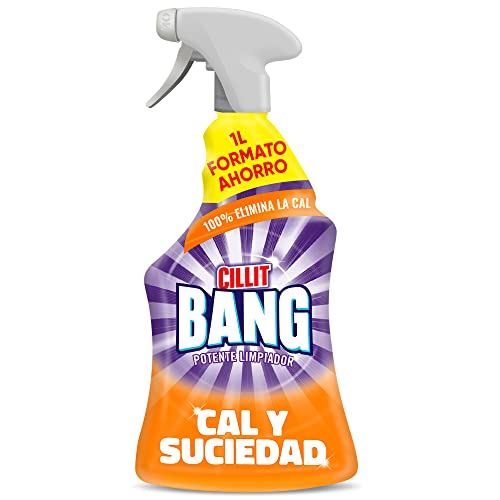 Cillit Bang Cal y Suciedad, potente limpiador baño, cocina, formato spray - 1 L, Embalaje puede variar