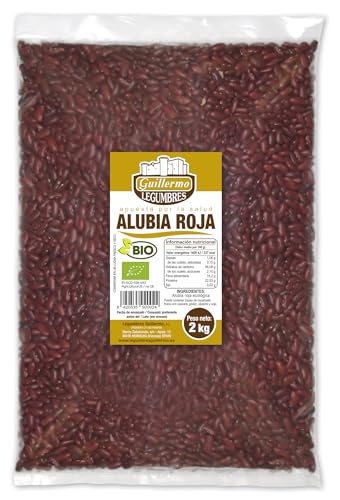 Guillermo | Alubia roja BIO - Bolsa 2kg. | 100% ecológica | Alto contenido en proteína vegetal | Ideales para guisos y potajes