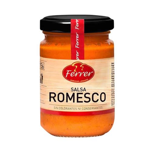 (PACK 4 UNIDADES) Salsa romesco FERRER frasco de 150 g.