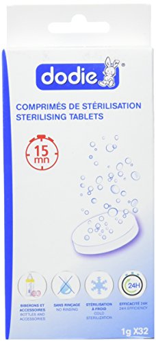 Dodie 7057322 - Comprimidos esterilizantes, 32 unidades