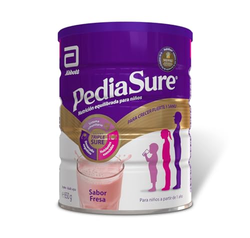 PediaSure – Sabor Fresa – Complemento Alimenticio para Niños con Proteínas, Vitaminas y Minerales – 850 gr