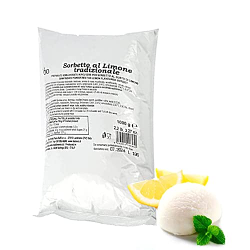 HDS ROBO 1 kg preparado instantáneamente sorbete de limón preparado tradicional en polvo para sorbete de limón, ideal como postres, dulces