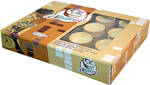 Tartaletas comestibles para rellenar redondas Aitana 70 mm Vitarvi 48 unidades Mundo Pastel