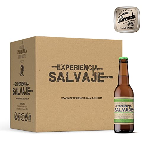 MICA – Pack 6 Cervezas Artesanales Experiencia Salvaje Sin Gluten – Cerveza Pale Ale con todo el sabor - 33 cl – 6%