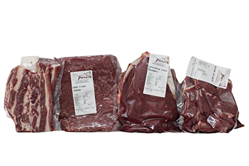 Productos Cárnicos Valle de Fornela | Lote Carnes Frescas Ternera 4 kg | Carne Picada, Filetes, Carne para guisar, Churrasco | Carne de Ternera del Bierzo