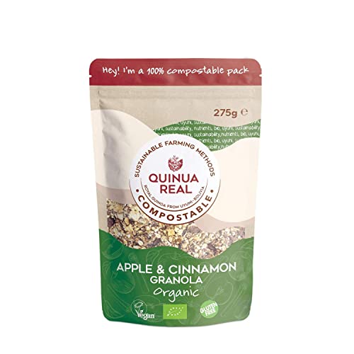 Granola de quinoa real con manzana y canela sin gluten BIO - Quinua Real - 275 g