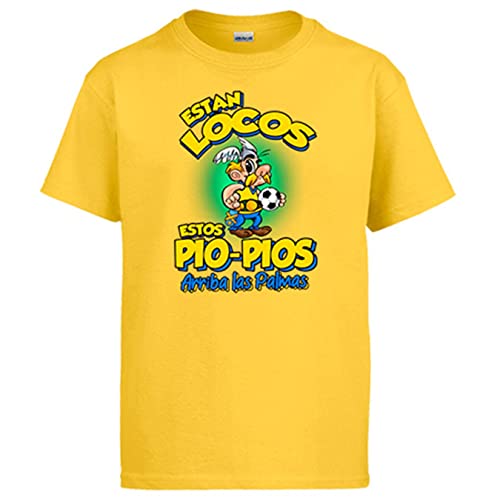 Camiseta Parodia de Asteris para Aficionados al fútbol de Las Palmas - Amarillo, 3-4 años