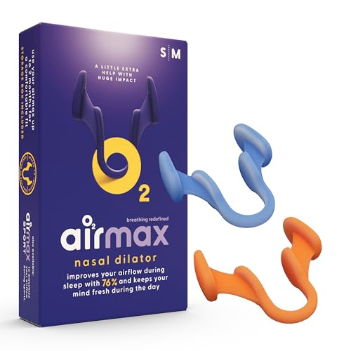Airmax - Dilatador nasal contra la congestión y los ronquidos. - Incluye tamaño pequeño y medio - Dispositivo médico recomendado por los médicos …