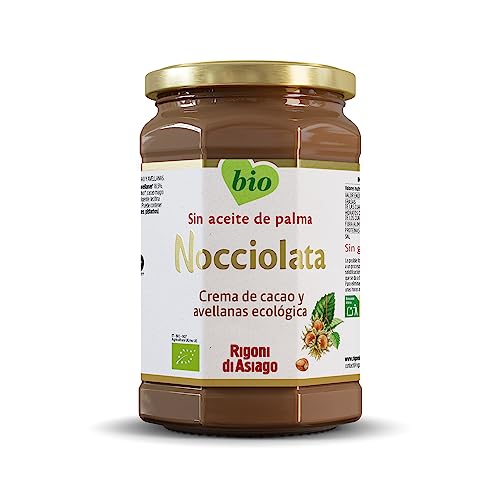 RIGONI DI ASIAGO - Nocciolata, Crema de Cacao y Avellanas, Chocolate de Untar, Natural, Sin Azúcar, Sin Aceite de Palma, Orgánico, 100% Ecológico - 650g