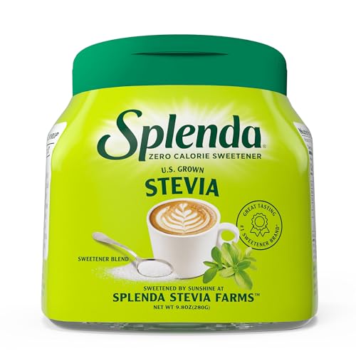 Splenda Edulcorante natural de Stevia: sin calorías, todo sustituto natural del azúcar sin sabor amargo. Jarra de 9.8 onzas (paquete de 1)