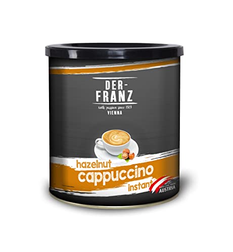 Der-Franz Cappuccino instantáneo, aromatizado con avellana, 500 g