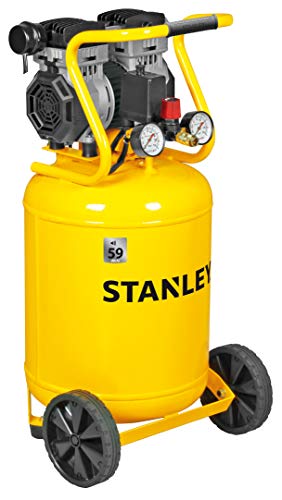 Stanley SXCMS1350VE Compresor Muy silencioso, 50 litros, Amarillo