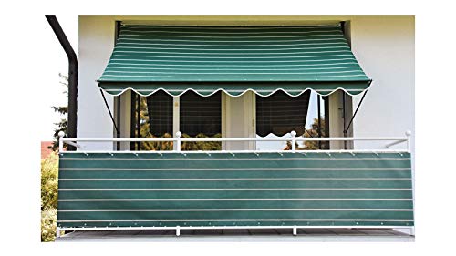 Angerer - Toldo para protección Solar, Montaje sin taladrar ni Tacos, Ideal para Apartamentos de Alquiler (300 cm, Verde)
