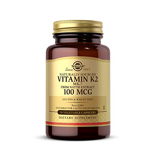 Solgar - Vitamina K2 100 μg con MK-7 natural (Extracto de Natto) - 50 Cápsulas vegetales