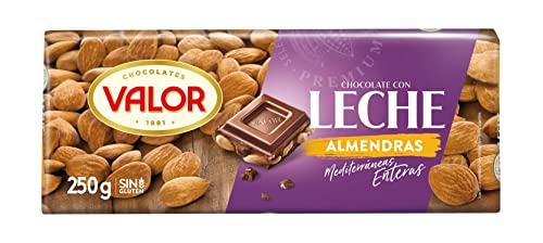 Chocolates Valor Chocolate con Leche y Almendras, 250g
