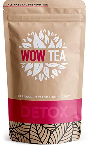 WOW TEA Detox - Programa de Purificación Corporal Profunda de 21 Días | Desintoxicación de Cuerpo Completo | Té verde y de Hierbas con Yerba-Mate, Pu-erh | 150 gr, Made in EU