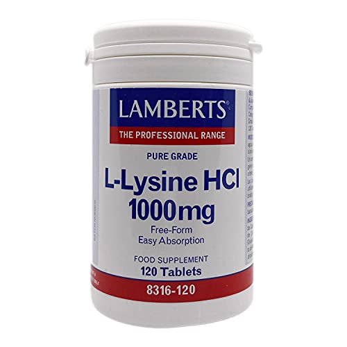 Lamberts L Lisina Hci 1000mg - 120 Tabletas, color Único