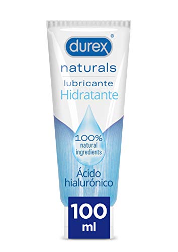 Durex Lubricante Naturals Hidratante, con ingredientes 100% naturales, 100 ml