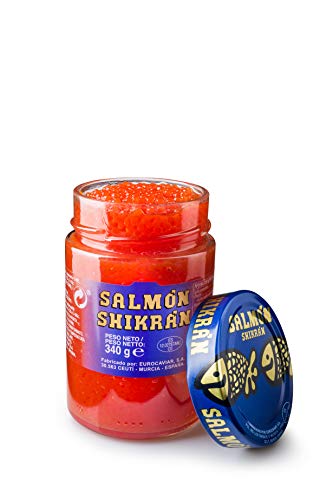 Salmón Shikrán en esferas, tarro de 340 g
