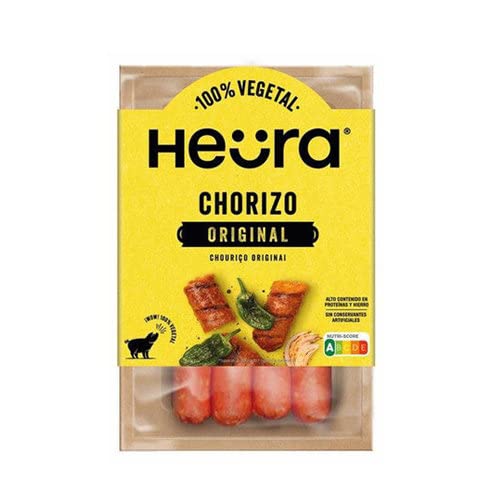 Heura Chorizo vegano 216g | 100% Vegetales | Sin Gluten | Plant Based |Sin Soja | Vegano | Pack de 2