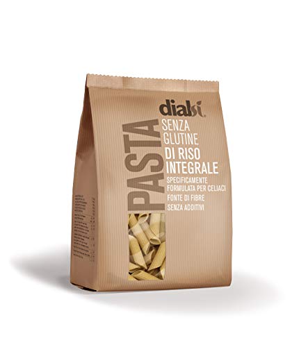 Dialsí - Plumas de pasta sin gluten de arroz integral - 400 g