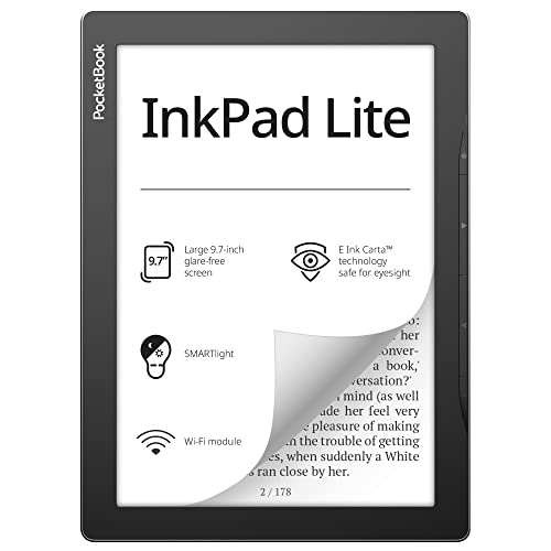 PocketBook InkPad Lite Liseuse Écran Tactile 8 Go WiFi Noir, Gris