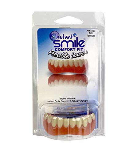 Instant Smile Flexible Lower Veneer, Comfortable, 1 Size Fits Most.