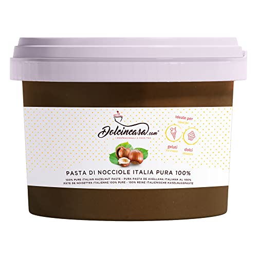 Pasta de avellana Italia 100% pura, para helados, cremas, café y diversos usos en repostería, avellana, 500 gramos