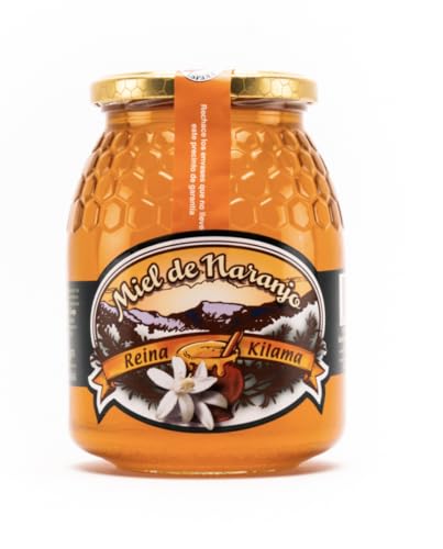 Miel pura de abeja. Miel de Naranjo. Miel origen España 100% en envase de 500grs. Miel proveniente de la flor del Azahar. Zonas de producción ubicadas en Andalucía. Aroma muy floral y persistente.