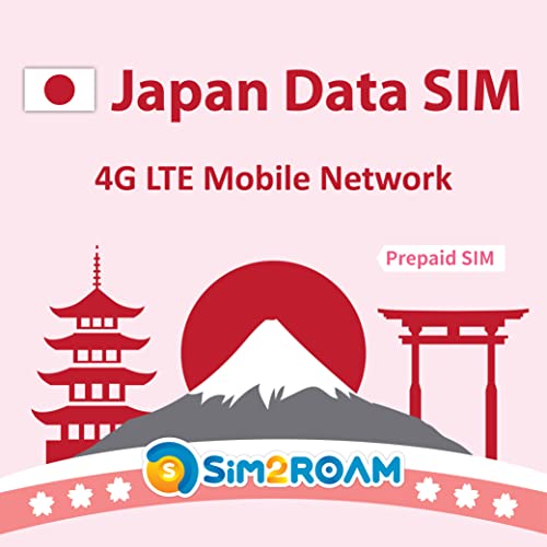 Tarjeta SIM Japón 7 días | Datos Solamente | 5 GB de Datos 4G LTE de Alta Velocidad | Tarjeta SIM de Viaje a Japón | ¡SIN Registro, se Necesita autenticación de identificación! |Sin Llamadas, SIN SMS