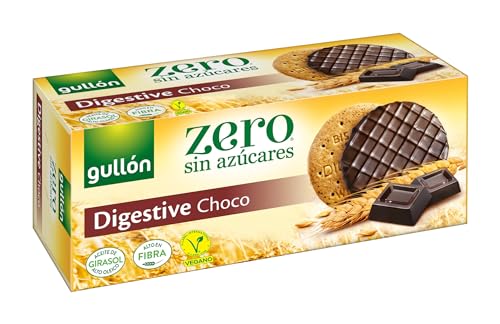 Gullón Galleta Digestive Chocolate, ZERO sin azúcares, Caja 270g