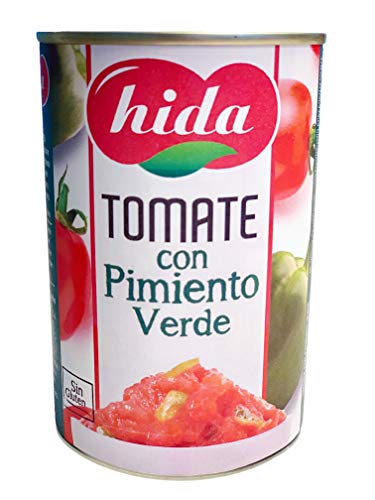 Hida Tomate y Pimiento Verde 400g x 6 Latas - Total: 2400 g
