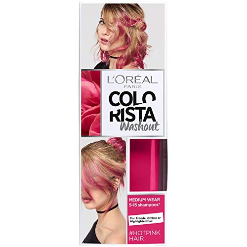L'Oreal Paris Colorista Coloración Temporal Tono Washout Hot Pink Hair - 80 ml