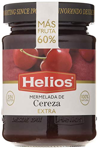 Helios Mermelada Extra Cereza - 340 gr - [Pack de 4]