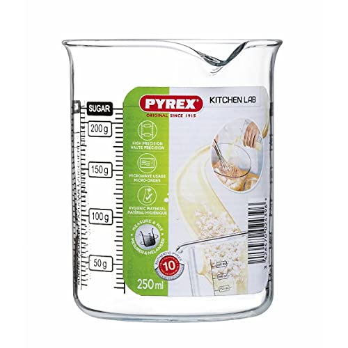 Pyrex Kichen Lab - Vaso medidor, 250 ml