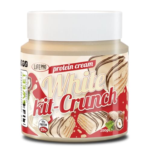 LIFE PRO LIFE PRO NUTRITION Food Protein Cream Kit Crunch Cookie, 21% Proteína, Crema Proteica Sabor Cookies, Sin azucares añadidos, Sin conservantes artificiales