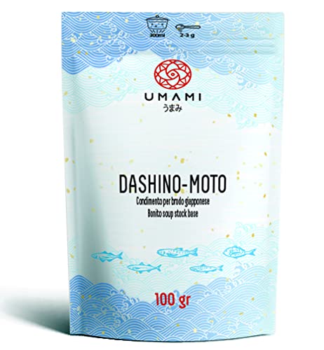 Umami Dashino-moto (Granulado para caldo) - 100 g - Elaborado por japoneses, procedente de pesca sostenible, secado lento y delicado