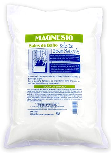 MSI Sales De Epsom Naturales Santa Isabel Del Antiguo Balneario Del Yacimiento De La Higuera. Baño Y Cuidado Personal., Blanco, 2,5kg