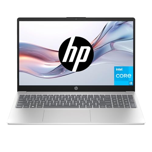HP 15-fd0000ns - Ordenador portátil de 15.6' Full HD (Intel Core i3-N305, 8GB RAM, 512GB SSD, Intel UHD Graphics, Sin Sistema Operativo) Plata y Azul- Teclado QWERTY Español