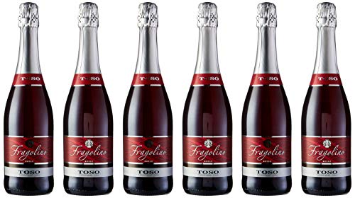 Toso Fragolino Rosso Bebida Premezclada - Paquete de 6 x 750 ml - Total: 4500 ml