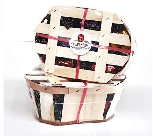 LAPASION - Frutas de Aragón con chocolate | 250g x 2 cestos
