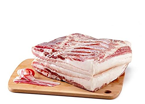 ESCAMEZ- Panceta de Cerdo Blanca al Vacío, Peso Aproximado de 5KG, BBQ, Restauración. Origen España. Murcia.