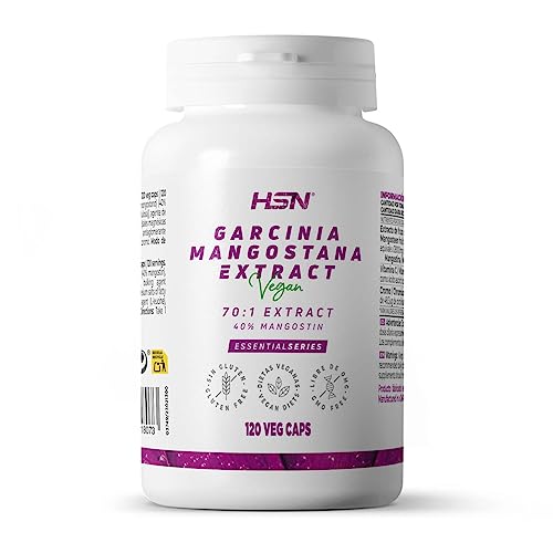 Mangostán 28000mg - Garcinia mangostana - de HSN | 120 Cápsulas Vegetales extracto de fruto por Dosis Diaria | Antioxidante y Control de Glucosa* | No-GMO, Vegano, Sin Gluten
