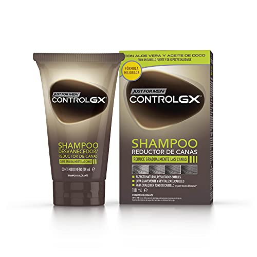 Just For Men Control GX Reduce las Canas Gradualmente. Look Natural. Cualquier Tono de Cabello. 118ml