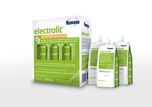 Electrolit, Solución de Rehidratación Oral para niños y adultos con Sales Minerales, Fibras Prebióticas y Zinc - 3 Pouches de 250 ml
