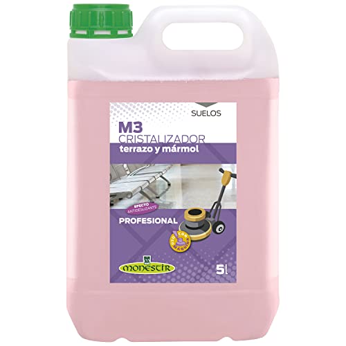 Monestir Cristalizador M3 para Terrazo y Mármol, Vitrificado de Uso Profesional - 5 litros
