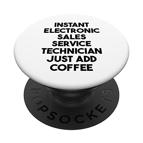 Técnico de servicio de ventas electrónicas instantáneas solo agregue café PopSockets PopGrip Intercambiable